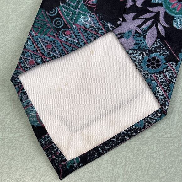 Men’s Tie Lot Abstract Geometric Shapes Lago Deco Mode Martin Wong Collection - Picture 6 of 8